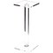 Plymor Clear Acrylic Square Barbell Pedestal Display Riser 10.5 inches (Height) x 4 inches (Width) x 4 inches (Depth) (1/4 inches thick)